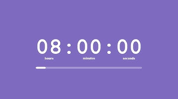 💜 8 Hour Timer / Purple Aura Backgorund / Countdown (without music)