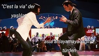 Video thumbnail of "Chuck Berry-you never can tell(Pulp fiction Mia and Vincent dance scene)Türkçe çeviri"