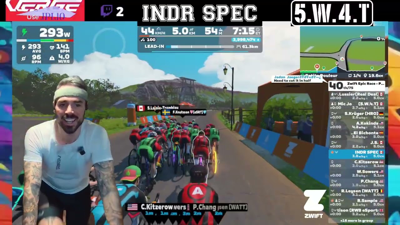 INDR SPEC RACING - Zwift Epic Race - Petit Douleur 66k