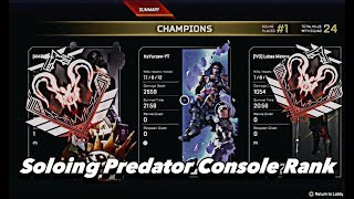 Apex Legends Soloing Predator Console Rank 11 Kills 2.6k Damage