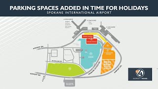 Parking spaces added at Spokane International Airport just in time for the holidays