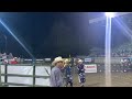 Bull rider Stetson Wright with an 85.0-point ride Thursday night.