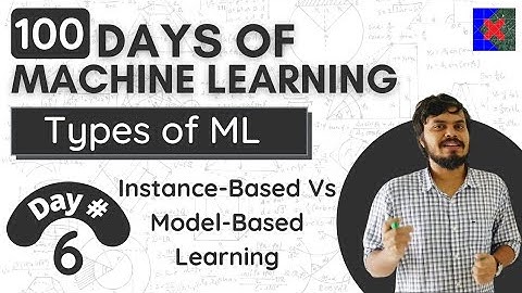 Instance-Based Vs Model-Based Learning | Types of Machine Learning