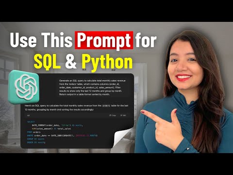 How I Use ChatGPT to Write SQL & Python without any Error | Generative AI for Data Analyst