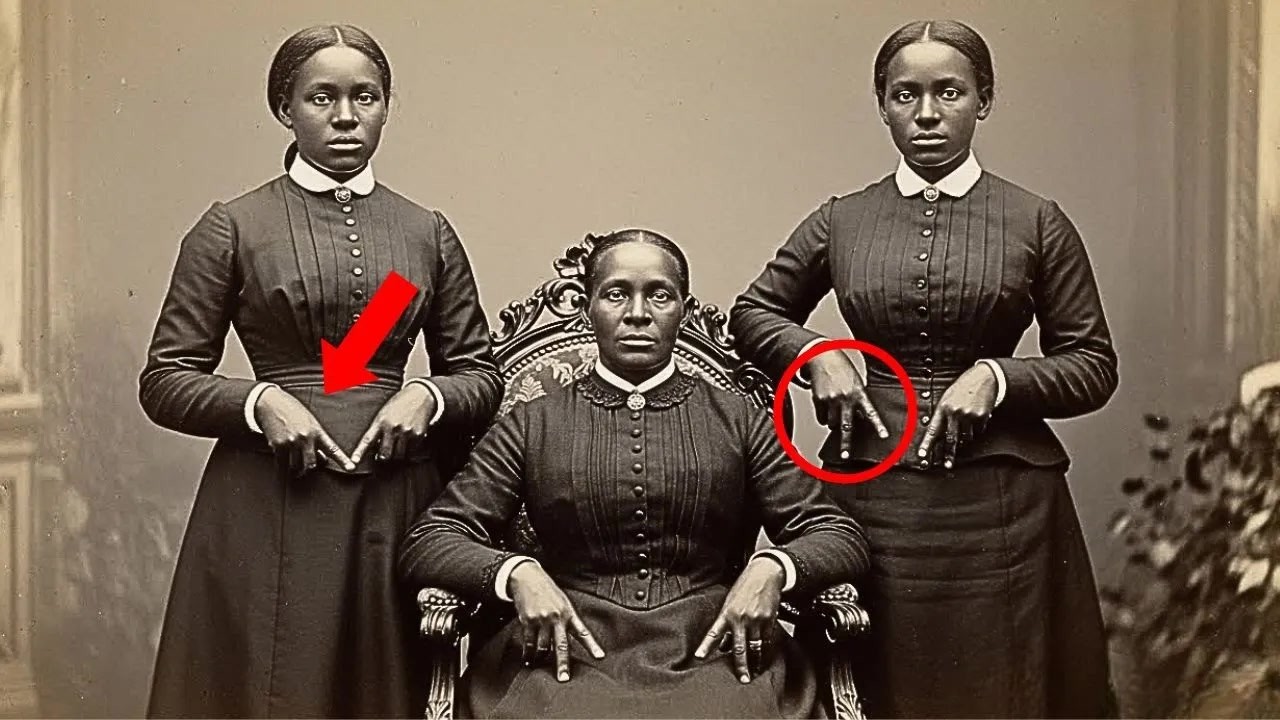 Why were experts surprised when they analyzed the hands of the mother and daughters in this photo？