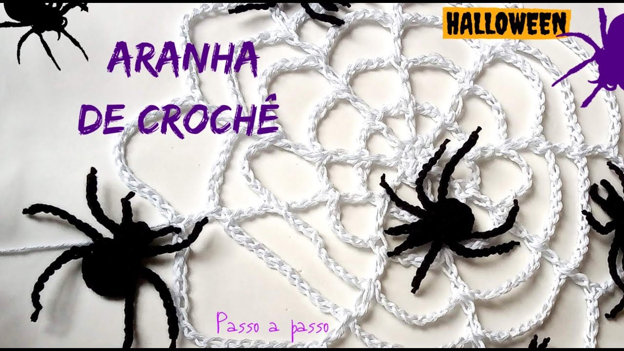Como Fazer Aranha de crochê halloween passo a passo