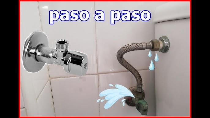 Como cambiar la llave de paso de agua en un baño o cocina (valvula a  presion) 