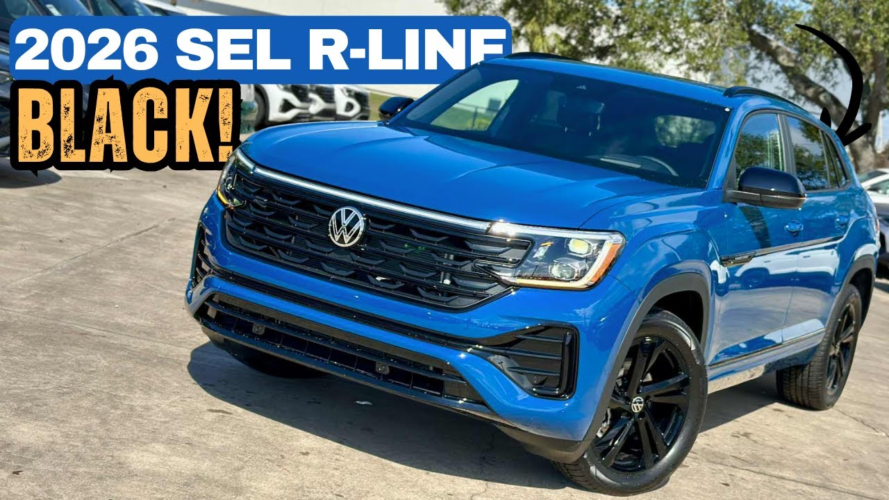 2026 VW Atlas Cross Sport SEL R-Line Black IN Mountain Lake Blue Is The ...