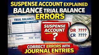 Trial Balance Difference Solved! | Suspense Account with Journal Entries