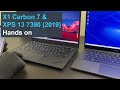 Lenovo X1 Carbon 7 vs Dell XPS 13 (7390) 2019 hands-on