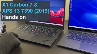 Lenovo X1 Carbon 7 vs Dell XPS 13 (7390) 2019 hands-on