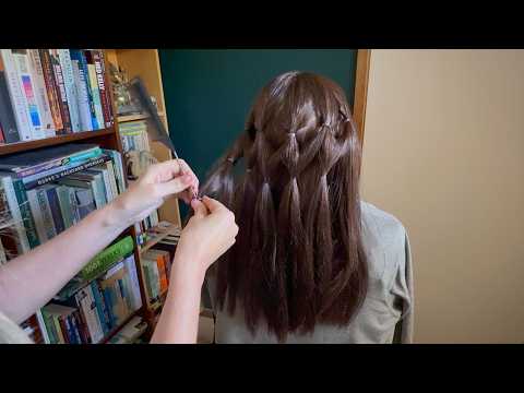 ASMR Hair Play With Soft Talking.