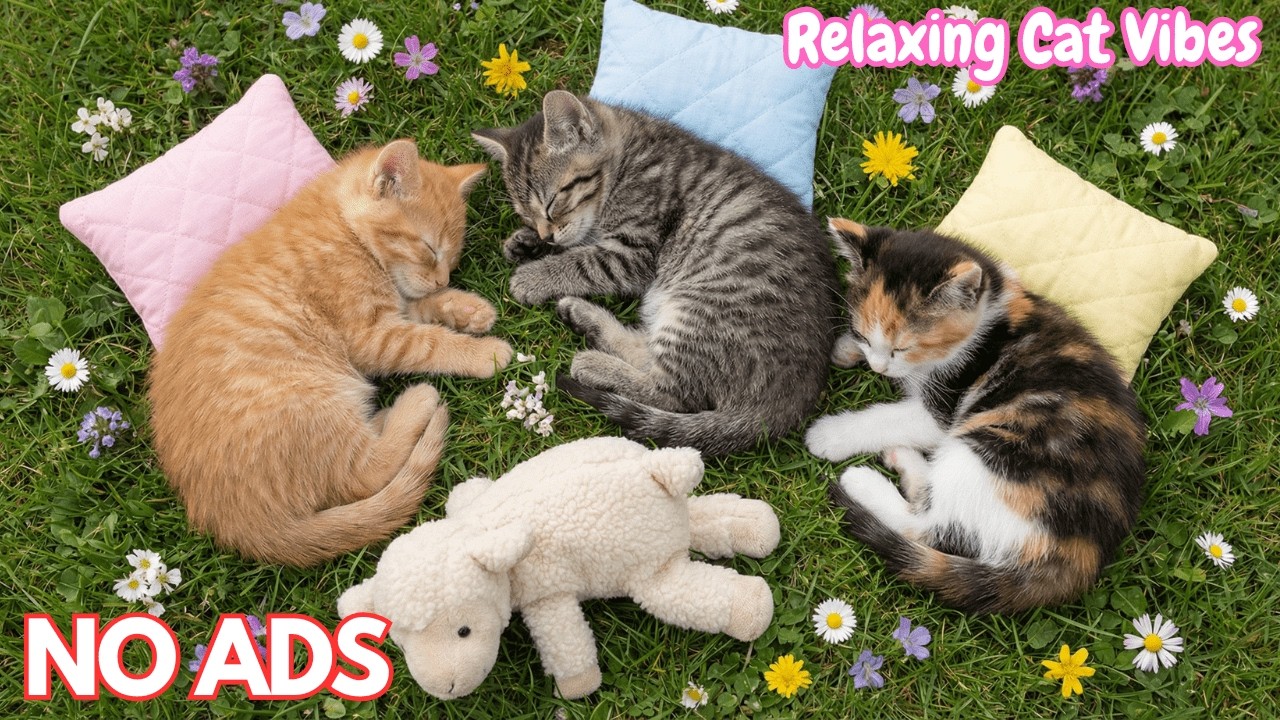 12 часов успокаивающей музыки для кошек 😴 Глубокое успокаивающее звучание, снятие стресса, расслабл