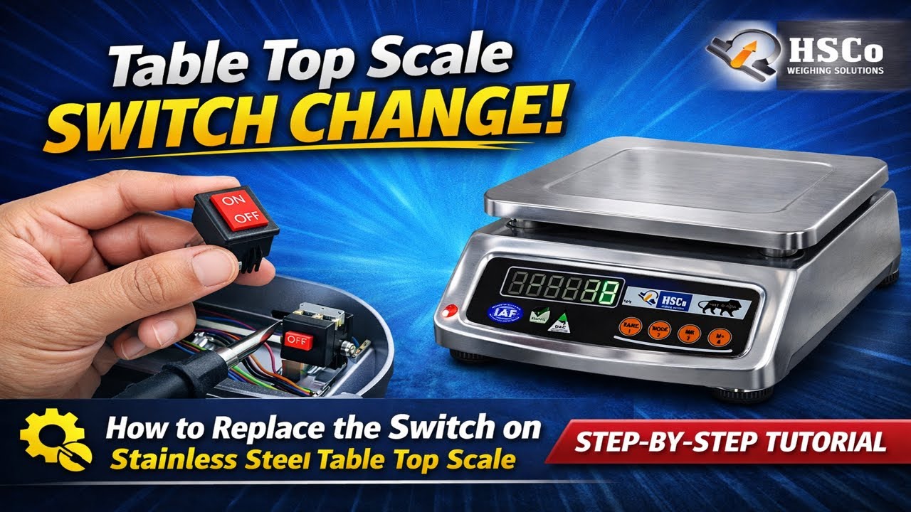 Scale Switch HSCo Table Top Scale Switch Change | How to Replace the Switch on SSX ...