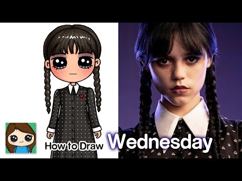 How To Draw Wednesday Addams | Netflix Wednesday - Youtube