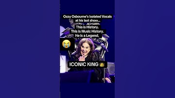 Thumbnail of Ozzy Osbourne’s Isolated ￼Vocals at his Last Show… BRB… Cryinggg 😭 #shorts