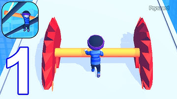 Roof Rails - Gameplay Walkthrough Part 1 Level 1-10 Stunt Rails, Draw Rails (iOS, Android Gameplay)