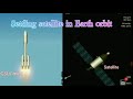 How to settle satellite in earths orbit