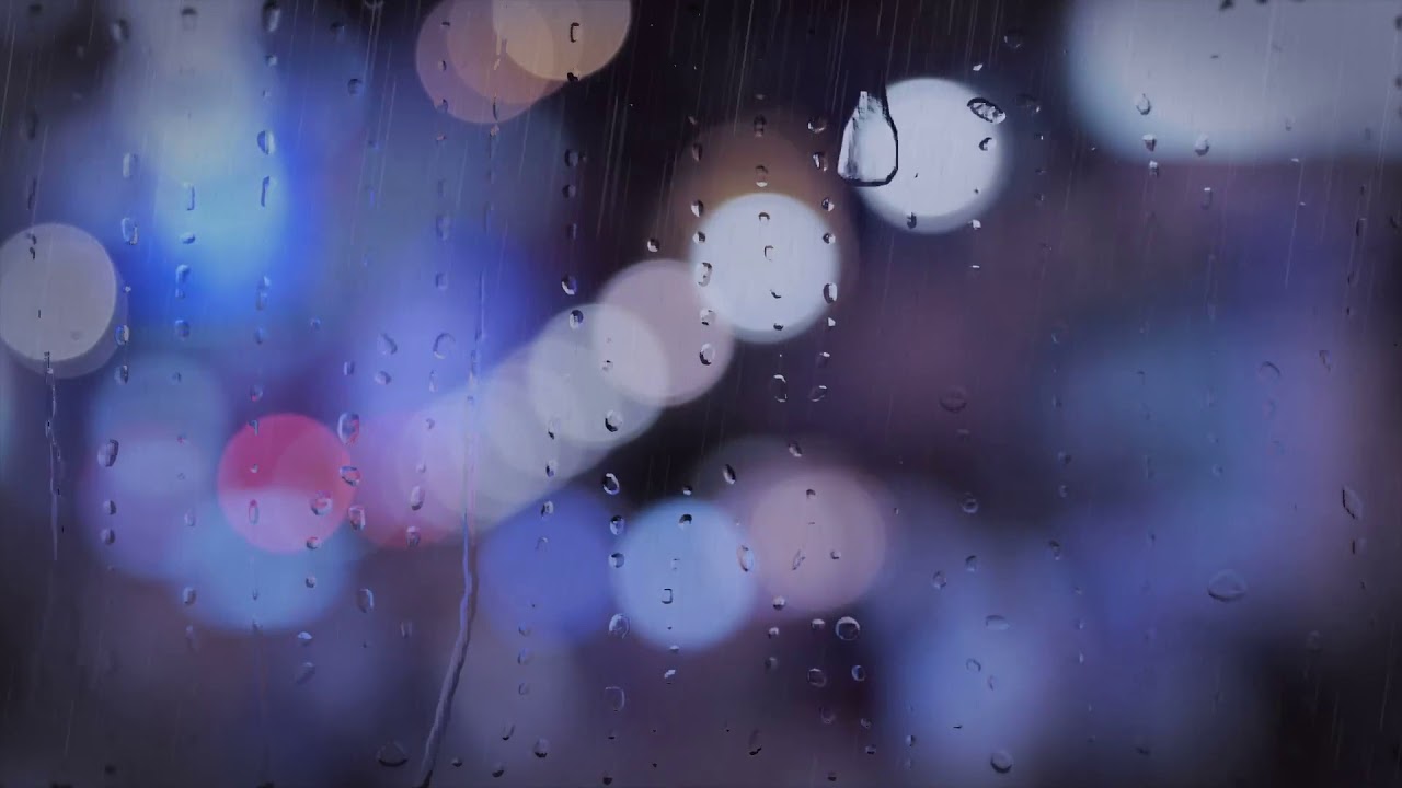 Bokeh rain - Free stock footage