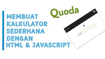 Membuat Kalkulator real-time || HTML & Js