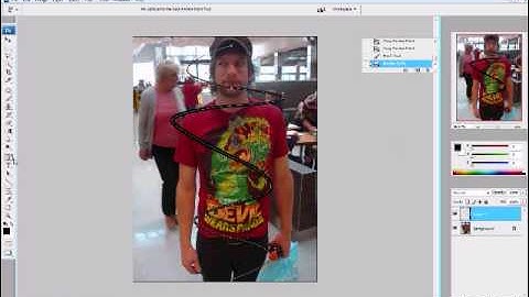 How to make a glowing swirl around a person using photoshop
