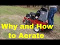 Aerating Your Lawn Info and Demo with Stand On Aerator