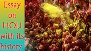 Essay on Holi | Why is Holi celebrated ? | Colorful Festival Holi Essay in English