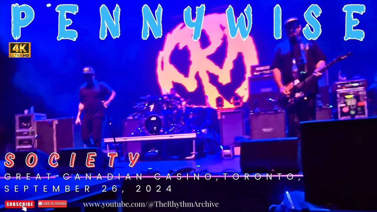 Pennywise | “Society” Skate-Punk Energy Live! | Toronto |Great Canadian Casino |Sept 26, 2024