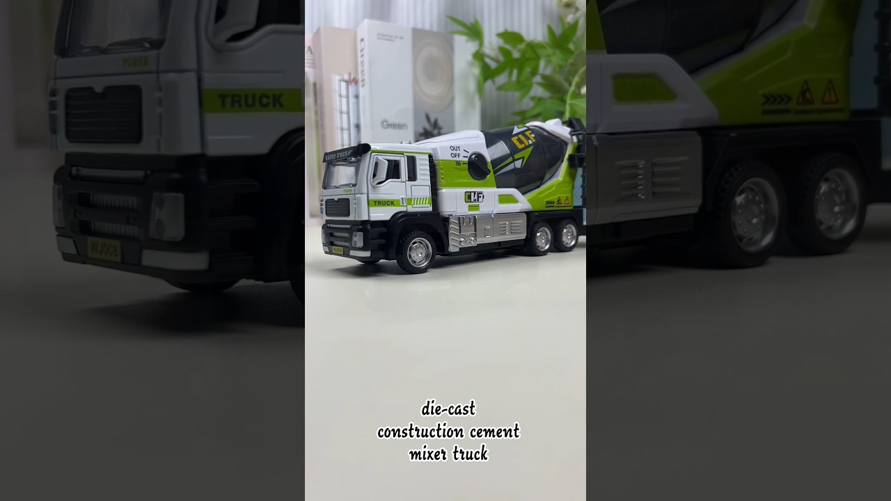 Toybot die-cast construction dumper cement mixer truck 