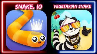 Snake. Io Vs vegetarian Snake Game Comparison! screenshot 3