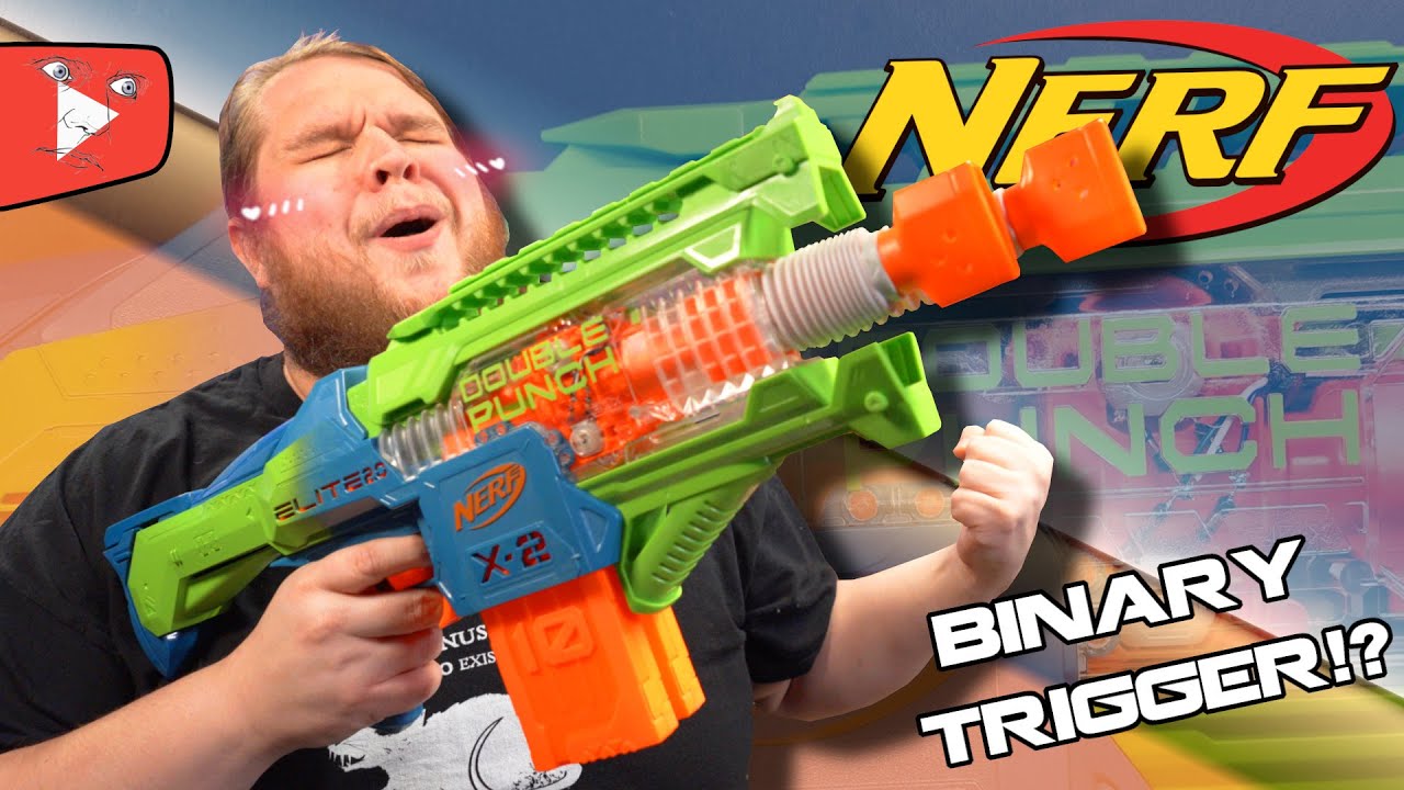The NERF ELITE 2.0 DOUBLE PUNCH is the BEST EVER. 
