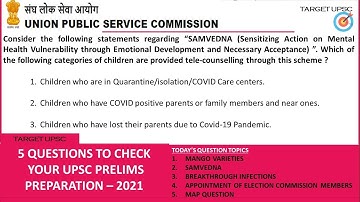 19th May 2021 Mock Questions for UPSC Prelims | Useful for all Competitive Exams