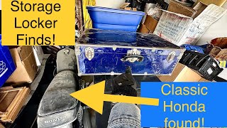 Storage Locker Buy! We found a motorcycle inside!