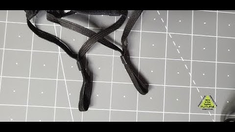 Futura Fine Knits - How to install Face Mask Elastic Adjusters