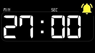 ⏰ TIMER 27 Minutes ((BEEP)) 🔔 - Countdown with Alarm