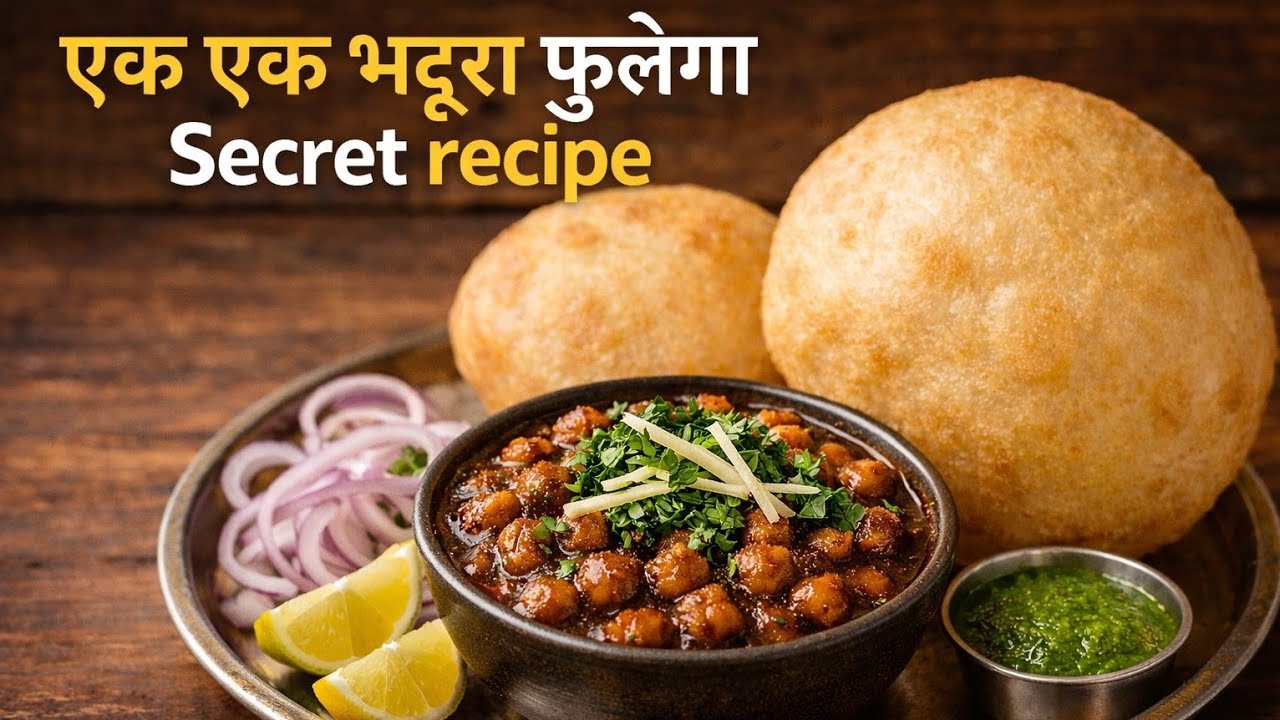 Delhi Wale Famous Chole Bhature Ghar Par Kaise Banaye😋 | फुले फुले भटुरे  easy Recipe