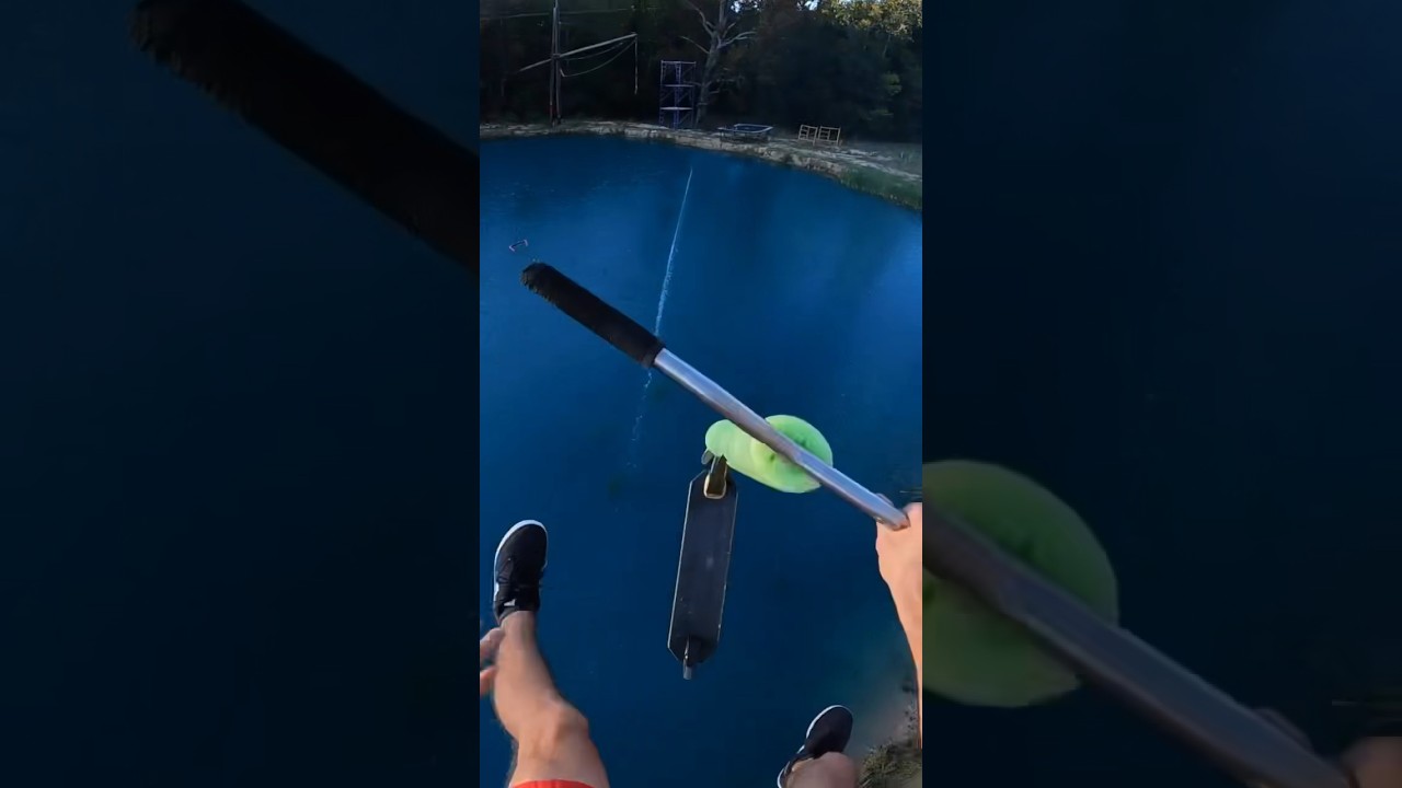 The worlds biggest lake jump!