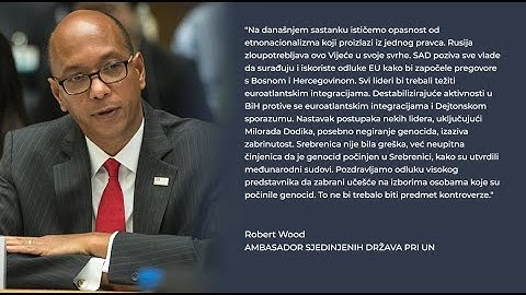 Ambasador Amerike u UN-u: Slijede nove sankcije za Dodika, on samo štiti svoje lične interese
