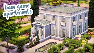 Base Game Family Apartments 🌳 || The Sims 4 Speed Build