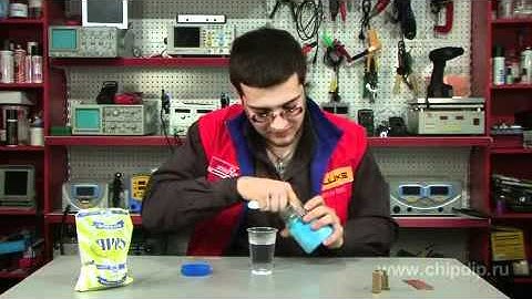 Травление печатных плат при помощи медного купороса