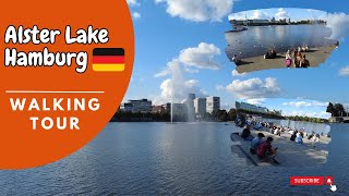 Alster Lakes, Hamburg, Germany. Walking Tour