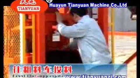 Tianyuan Machinery QTJ 4-26C concrete hollow block making machine