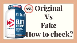 How To | Check Original | Dymatize Elite 100% Whey Protein I Hindi