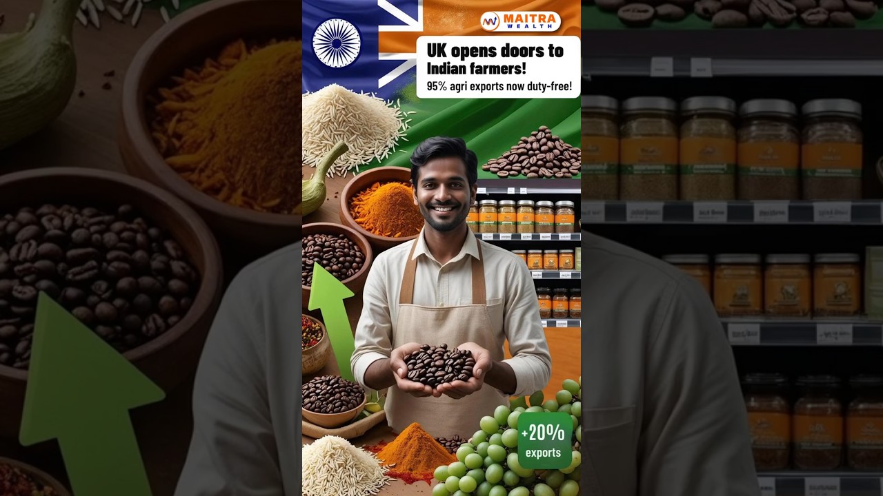 UK Opens Door to Indian Farmers! 95% agri exports now duty-free!