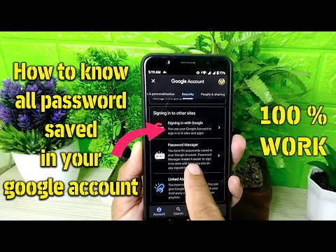 How to know all password saved in your google account