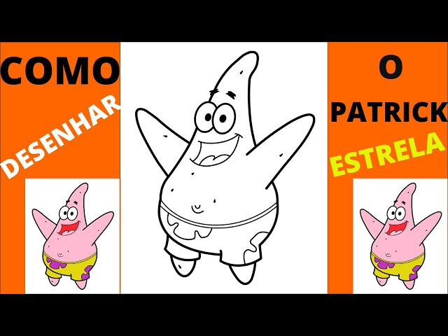 Como desenhar o Patrick estrela Mandrake passo a passo #desenho