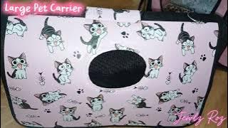 Foldable Pet Carrier Bag with shoulder strap Large