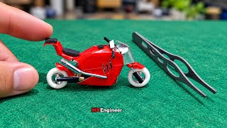 DIY | Make Miniature Sport Motorcycle with Foil