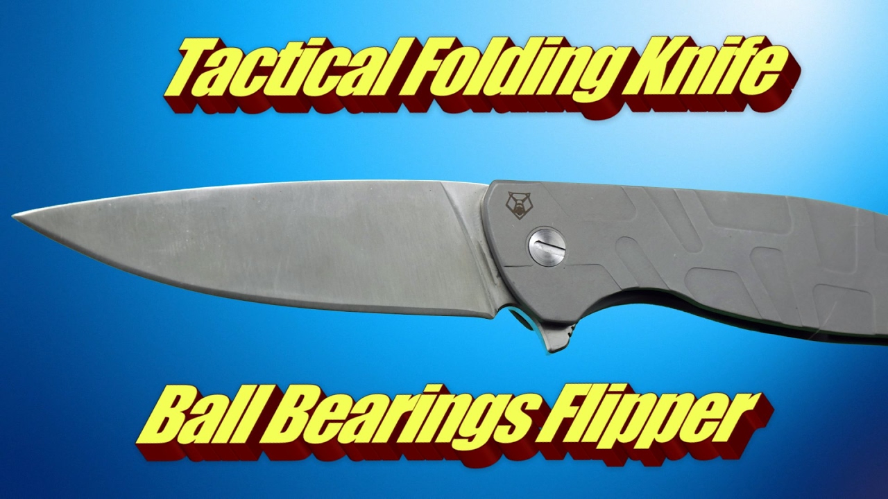 Bear Tactical Folding Knife Ball Bearings Flipper YouTube