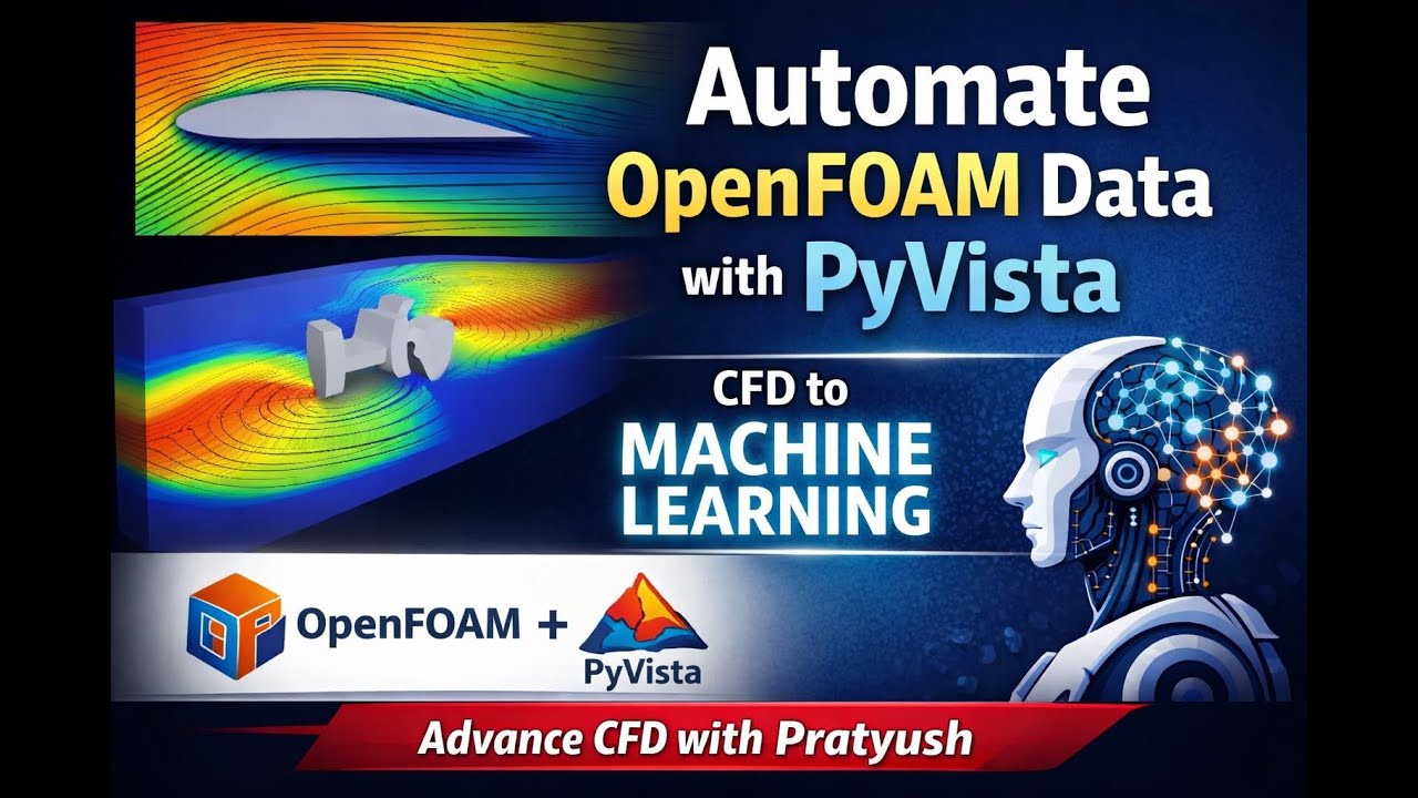 Automate OpenFOAM Post processing Using PyVista | CFD Data for Machine Learning